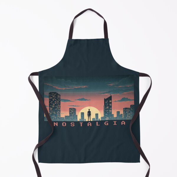 Item preview, Retro Cyberpunk Silhouette Under Neon Sunset Skyline designed and sold by DopeVibeStuff.