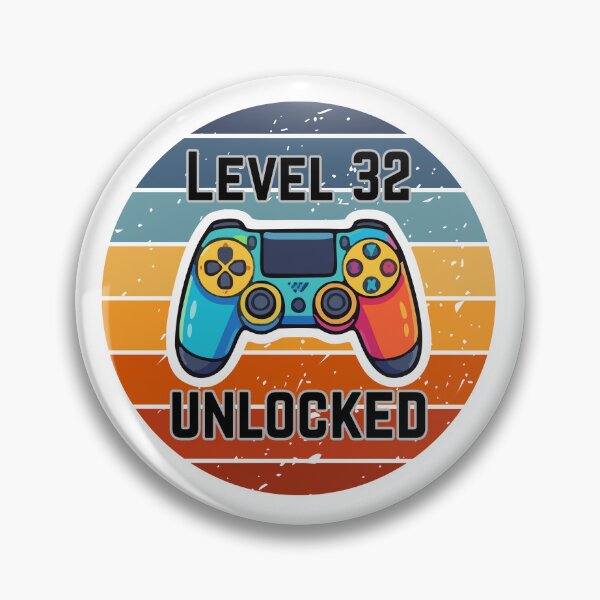 Item preview, Retro Gamer - Level 32 Unlocked designed and sold by MayaCordalia.