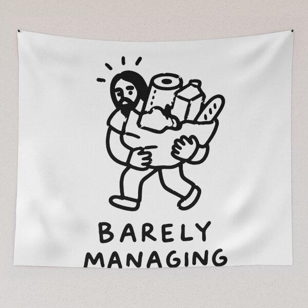 Item preview, Barely Managing designed and sold by IgnoranTees.