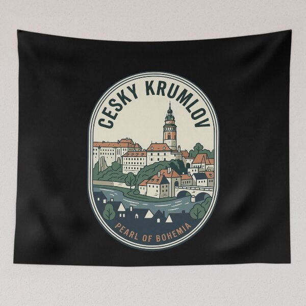 Item preview, Vintage Travel Emblem Cesky Krumlov Pearl Bohemia designed and sold by k3rstman1.