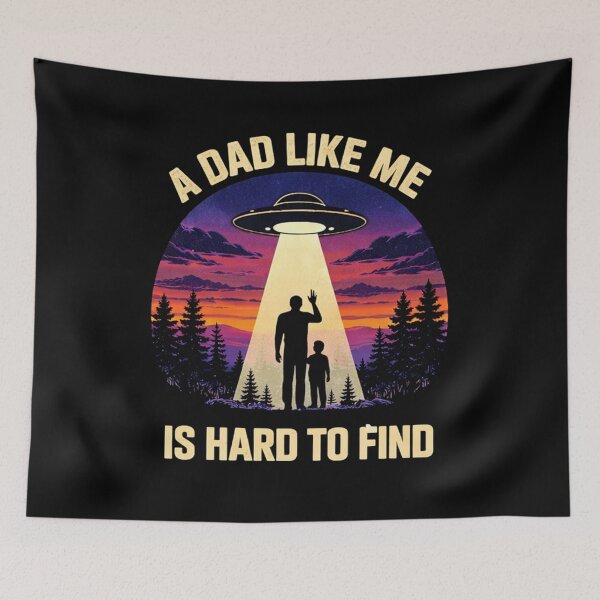 Item preview, A Dad Like Me is Hard to Find - Funny UFO Alien Father's Day designed and sold by PixelMarrero.