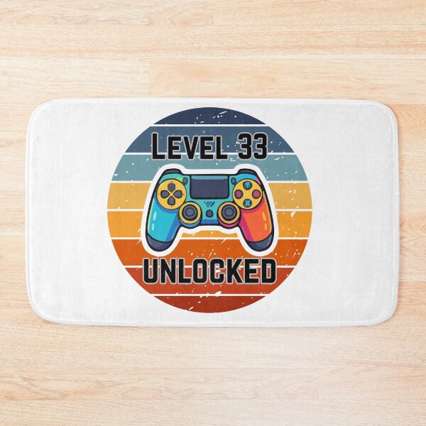 Item preview, Retro Gamer - Level 33 Unlocked designed and sold by MayaCordalia.
