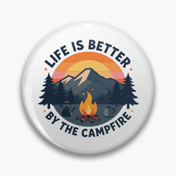 Item preview, Camping Adventure – Nature Lover Outdoor Hiking Campfire Design designed and sold by gluxdesing.