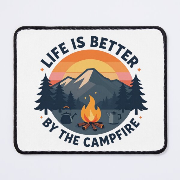 Item preview, Camping Adventure – Nature Lover Outdoor Hiking Campfire Design designed and sold by gluxdesing.