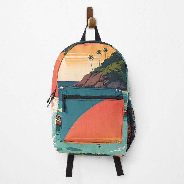 Item preview, Koh Bulon Leh - Retro Sunset Poster Collection – Southern Thailand Islands designed and sold by Spirit of Siam.