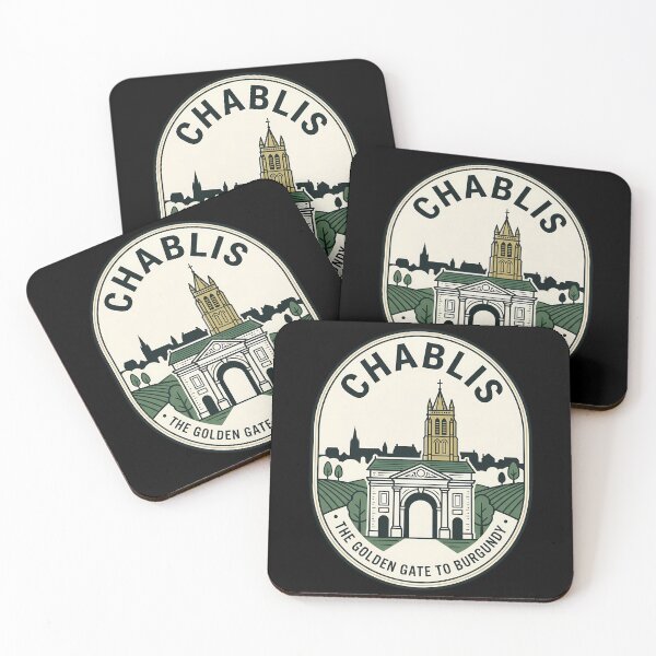 Item preview, Chablis Burgundy France Vintage Travel Emblem designed and sold by k3rstman1.