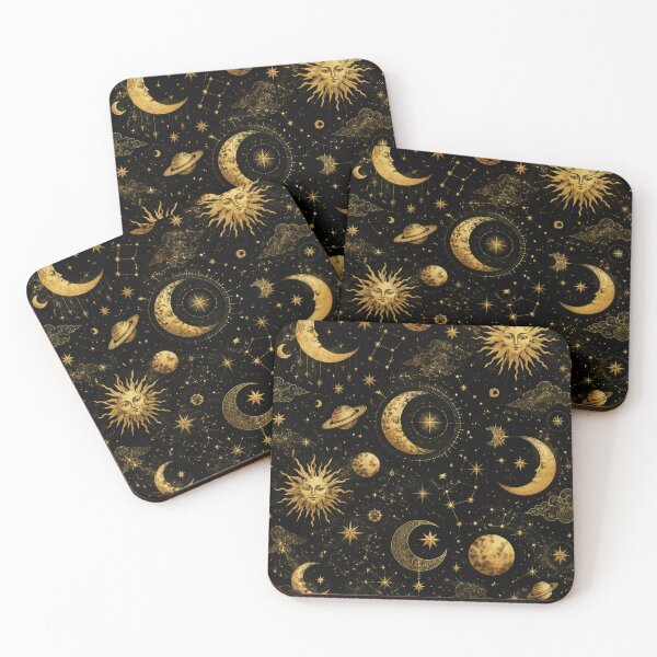 Item preview, Moody Celestial Phone Case | Black & Gold Moon Stars Constellation Luxury Cosmic Design designed and sold by Nara8.