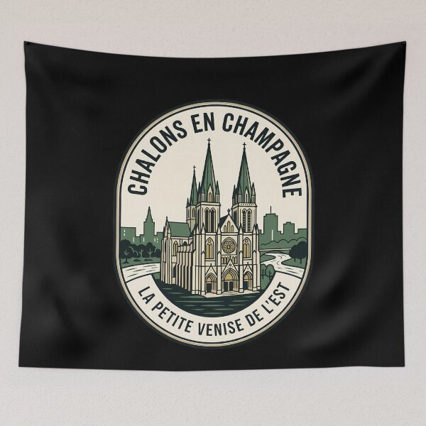 Item preview, Chalons En Champagne Vintage Travel Emblem designed and sold by k3rstman1.