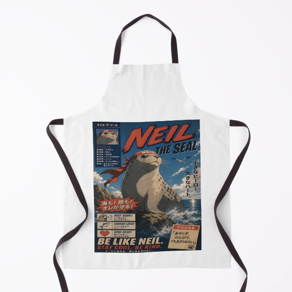 Artikelvorschau, Neil the Seal Anime-Poster | Neil the Seal Fan-Art | Sei wie Neil, bleib cool, sei nett entworfen und verkauft von MAJCO-ART.