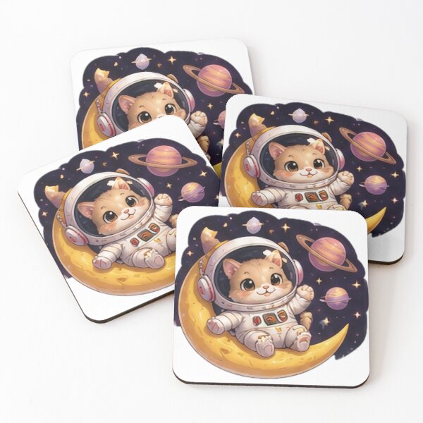 Item preview, Cute Astronaut Hamster Moon designed and sold by DailyDoodlesBySumbul.