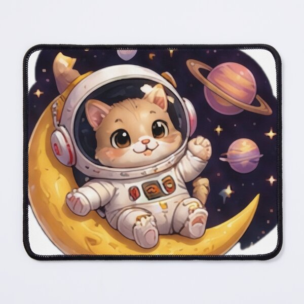 Item preview, Cute Astronaut Hamster Moon designed and sold by DailyDoodlesBySumbul.
