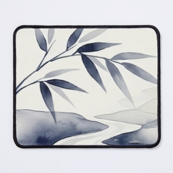 Item preview, Zen Bamboo & Flowing River with SOO Calligraphy designed and sold by SOOstudio73.