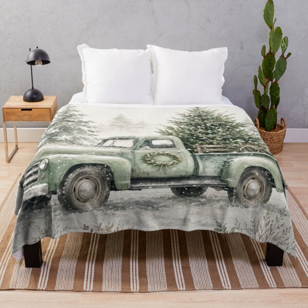 Item preview, Vintage Christmas Tree Truck designed and sold by Ioanna-Studio.