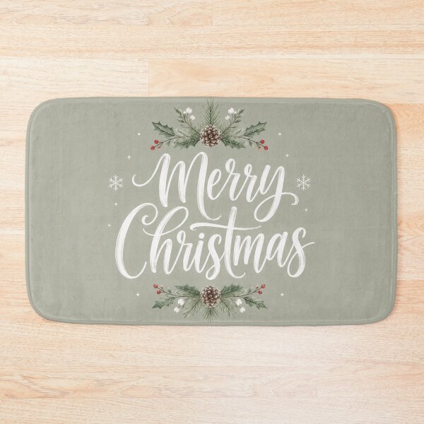Item preview, Merry Christmas Botanical Calligraphy designed and sold by Ioanna-Studio.