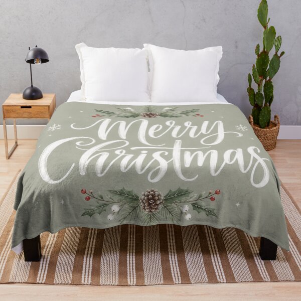 Item preview, Merry Christmas Botanical Calligraphy designed and sold by Ioanna-Studio.