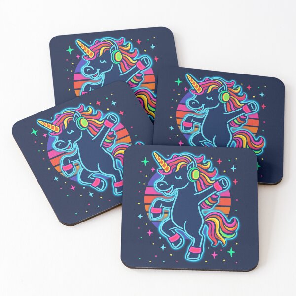 Item preview, Neon Disco Unicorn designed and sold by Ghost on Toast.