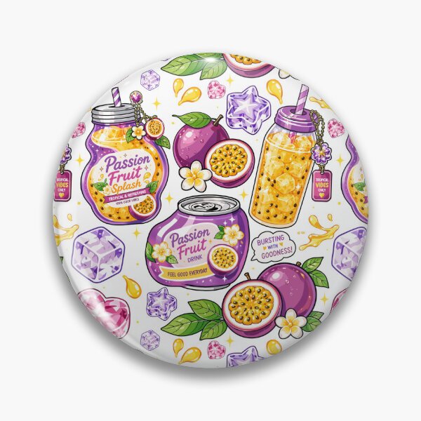 Item preview, Passionfruit juice Seamless  designed and sold by KJackArtwork.