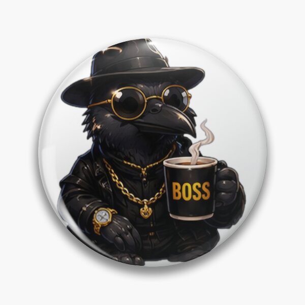 Item preview, Boss Crow Coffee Lover designed and sold by DailyDoodlesBySumbul.