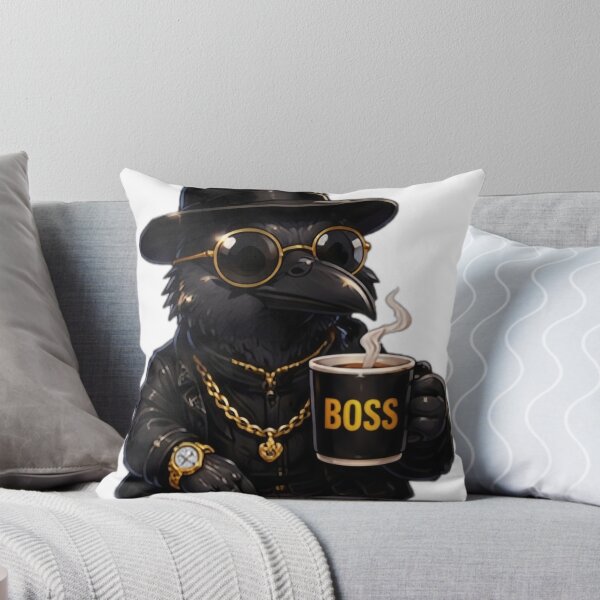 Item preview, Boss Crow Coffee Lover designed and sold by DailyDoodlesBySumbul.