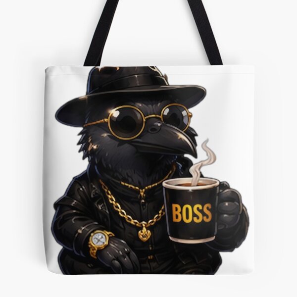 Item preview, Boss Crow Coffee Lover designed and sold by DailyDoodlesBySumbul.