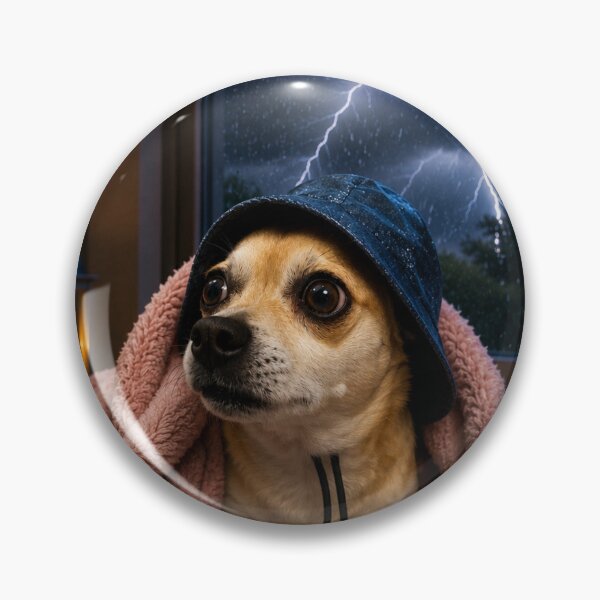 Item preview, Chihuahua kept warm during the storm designed and sold by Animal Passion Designs.
