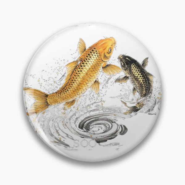 Item preview, Golden Koi Fish: Zen Flow of Fortune Art designed and sold by SOOstudio73.