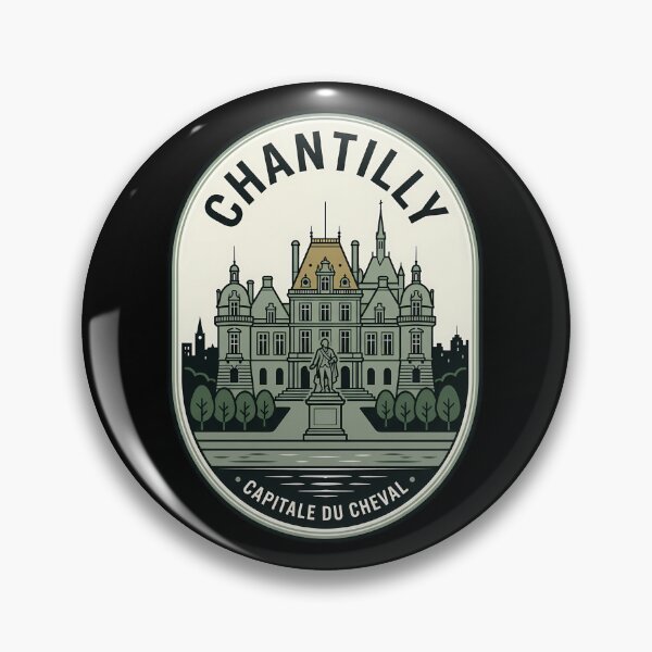 Aperçu de l'œuvre Chantilly, France Château Vintage Travel Emblem créée et vendue par k3rstman1.