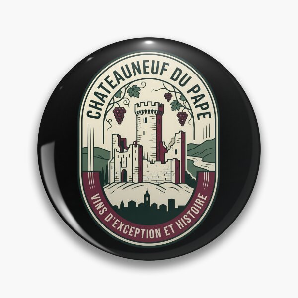 Item preview, Chateauneuf Du Pape Vintage Travel Emblem Wine Label designed and sold by k3rstman1.