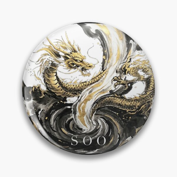 Item preview, Golden Dragon's Ascent: Zen Cosmic Flow Art designed and sold by SOOstudio73.