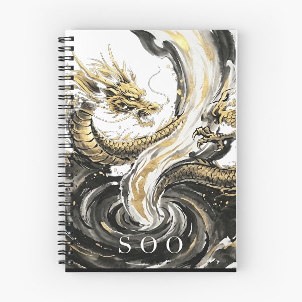 Item preview, Golden Dragon's Ascent: Zen Cosmic Flow Art designed and sold by SOOstudio73.