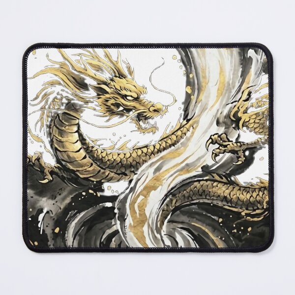 Item preview, Golden Dragon's Ascent: Zen Cosmic Flow Art designed and sold by SOOstudio73.