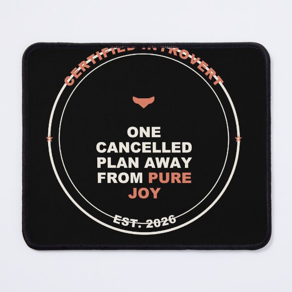 Item preview, Introvert Cancelled Plans Badge - Gift designed and sold by Harlo.co.