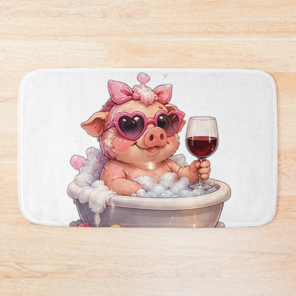 Item preview, Pink Pig Spa Day designed and sold by DailyDoodlesBySumbul.