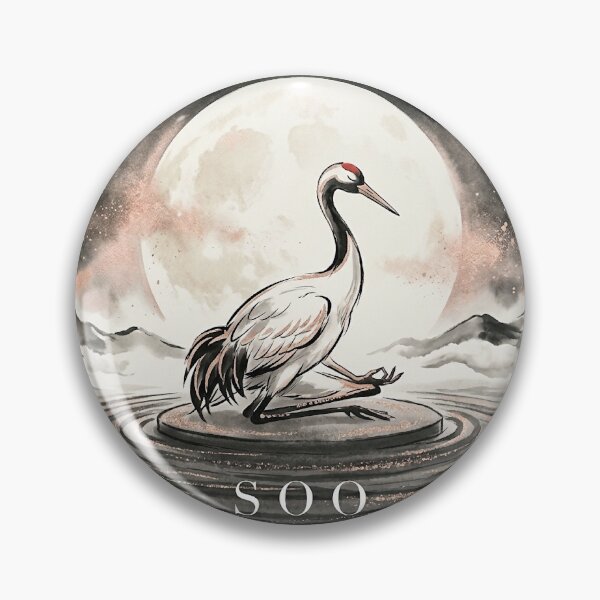 Item preview, Copy of Zen Moon Reflection: Meditation Crane in Stone Garden designed and sold by SOOstudio73.