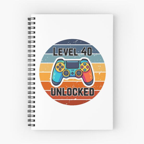 Item preview, Retro Gamer - Level 40 Unlocked designed and sold by MayaCordalia.