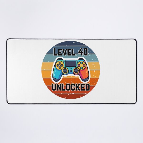 Item preview, Retro Gamer - Level 40 Unlocked designed and sold by MayaCordalia.