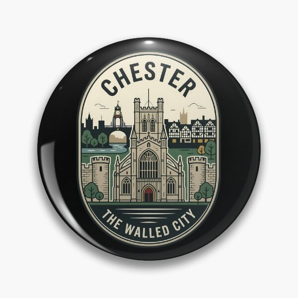 Item preview, Chester England Walled City Vintage Travel Emblem designed and sold by k3rstman1.