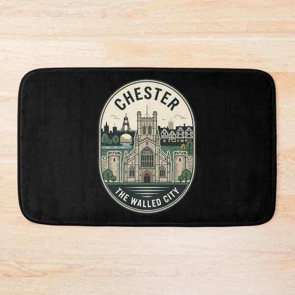 Artikelvorschau, Chester, England, ummauerte Stadt, Vintage-Reiseemblem entworfen und verkauft von k3rstman1.