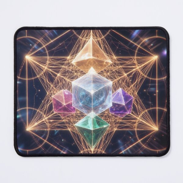 Item preview, Glowing Crystal Star Sacred Geometry Art designed and sold by IntelliMindDesigns.