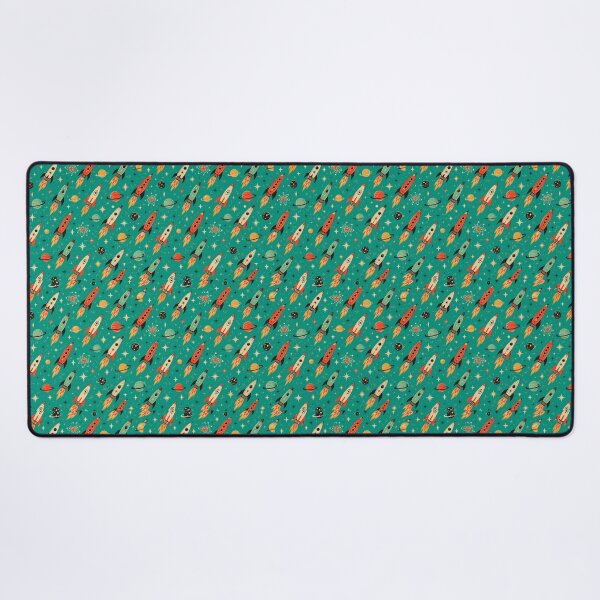 Item preview, Atomic Space Rockets Blast Through Retro Cosmic Dreamscape Forever designed and sold by Retroaugogo.