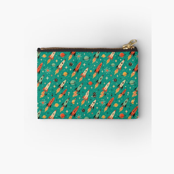 Item preview, Atomic Space Rockets Blast Through Retro Cosmic Dreamscape Forever designed and sold by Retroaugogo.