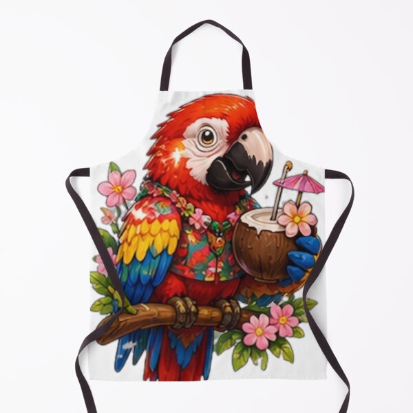 Item preview, Tropical Parrot Coconut Vibes designed and sold by DailyDoodlesBySumbul.