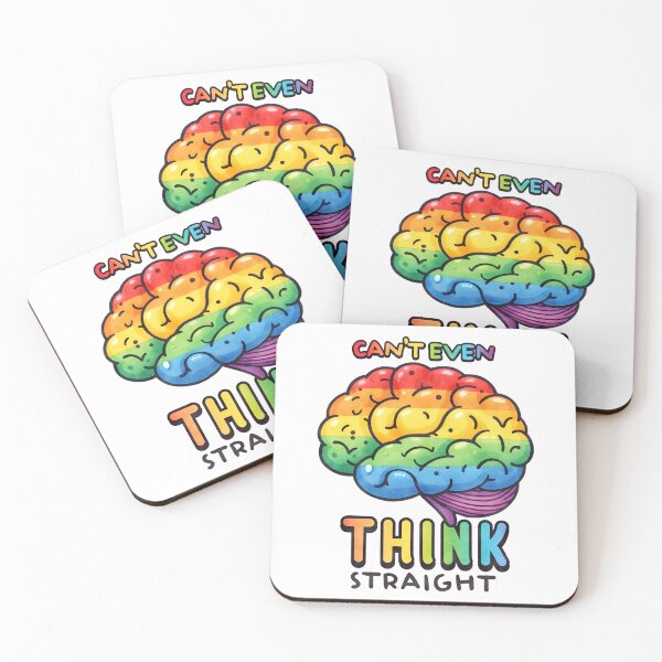 Item preview, Cant Even Think Straight Rainbow Brain designed and sold by dombursaidpos.