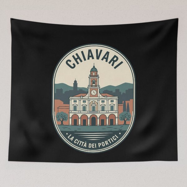 Item preview, Chiavari Italy Vintage Travel Emblem Retro Badge designed and sold by k3rstman1.