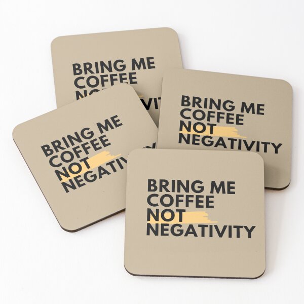 Item preview, Bring Me Coffee Not Negativity Retro Sassy Typography Graphic designed and sold by ICANTWithoutCOFFEE.