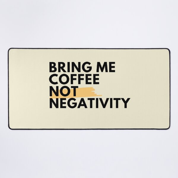 Item preview, Bring Me Coffee Not Negativity Retro Sassy Typography Graphic designed and sold by ICANTWithoutCOFFEE.