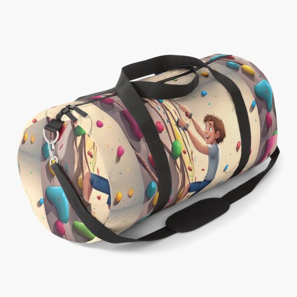 Item preview, Little Climber Boy Indoor Rock Climbing Wall Illustration designed and sold by UmSkelig834.