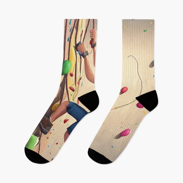 Item preview, Little Climber Boy Indoor Rock Climbing Wall Illustration designed and sold by UmSkelig834.