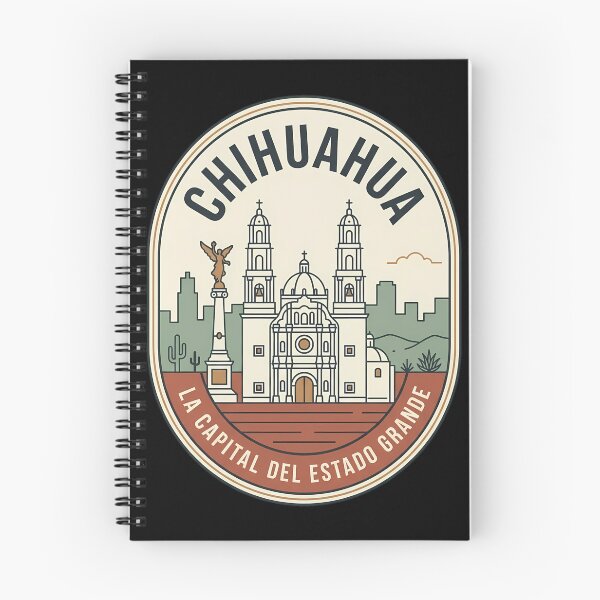 Item preview, Chihuahua Mexico City Vintage Travel Emblem Cathedral designed and sold by k3rstman1.