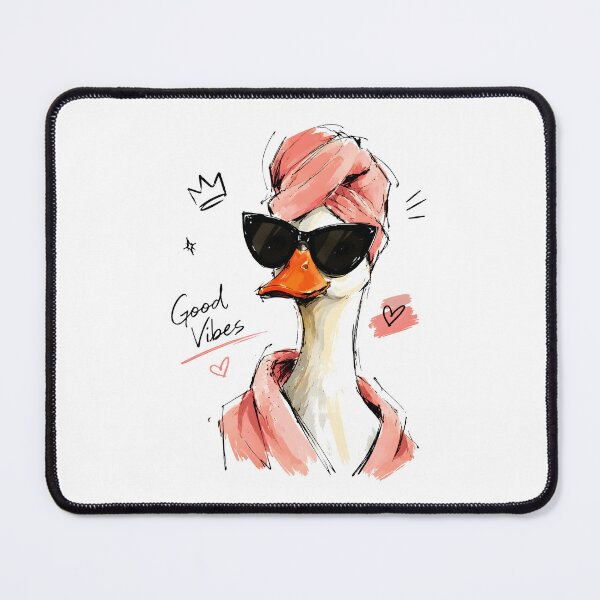 Item preview, Duck Good Vibes Pink Sunglasses Stylish Art designed and sold by RamyGallery.